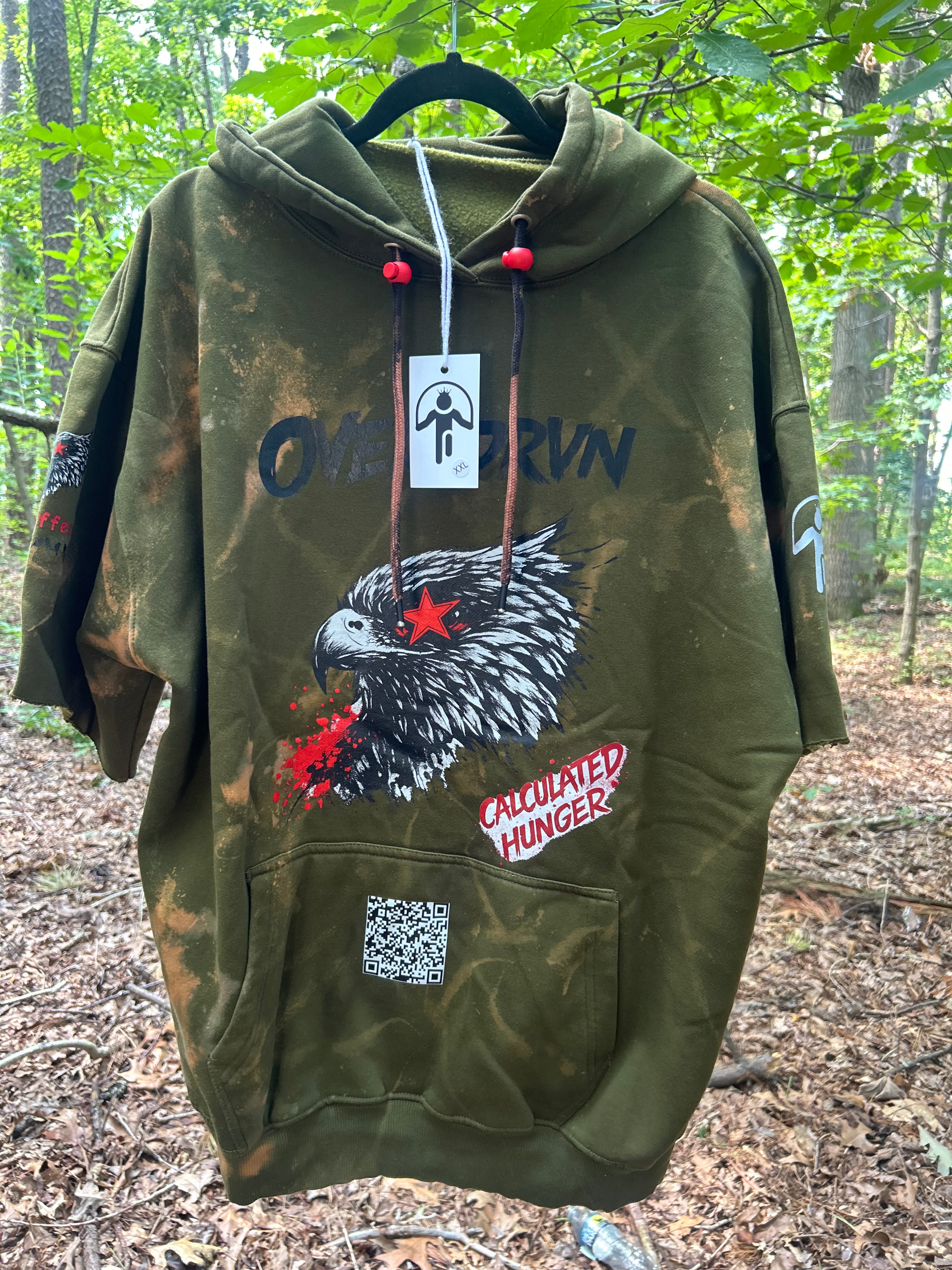 OVER-DRVN Eagle Hoodie – Size 2XL (One of One)