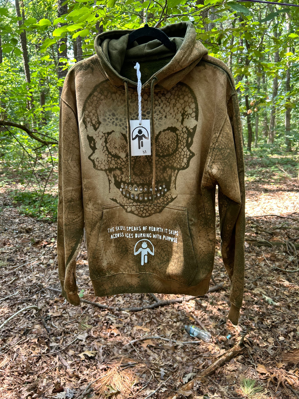 SKIP Skull Hoodie – Size Medium(One of One)
