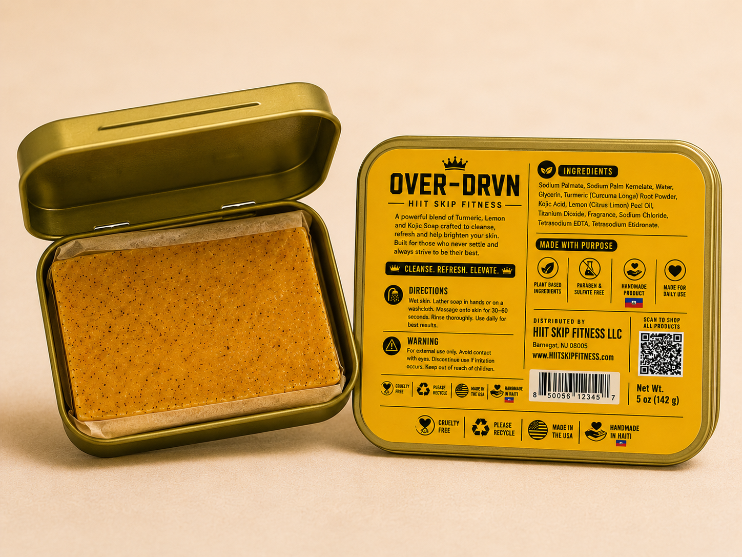 OVER-DRVN™ Turmeric • Lemon • Kojic Soap

Cleanse. Refresh. Elevate.