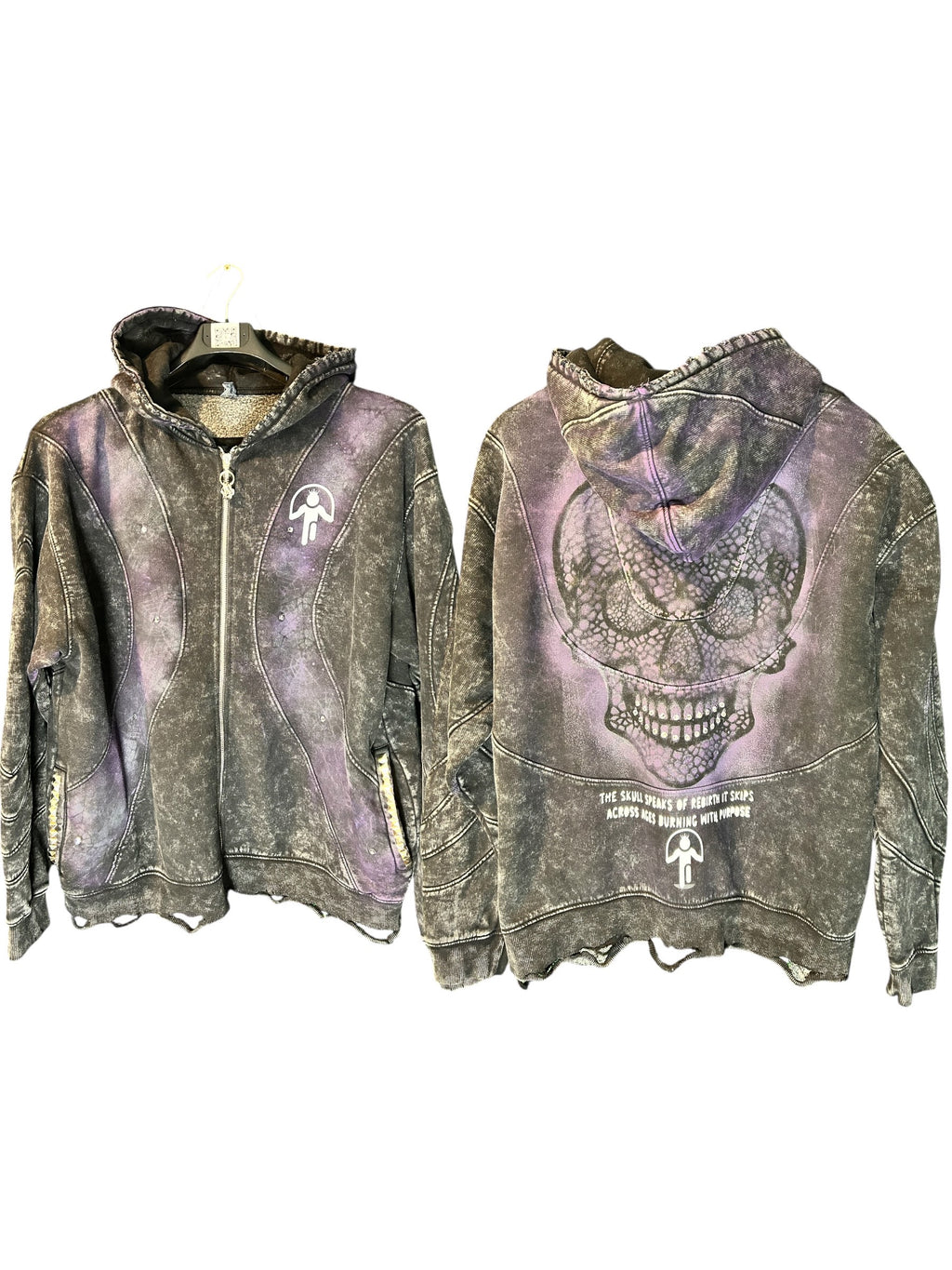 One-of-One Heavy Cotton  – 3-Panel “Rebirth ZipUp” Edition (XL)