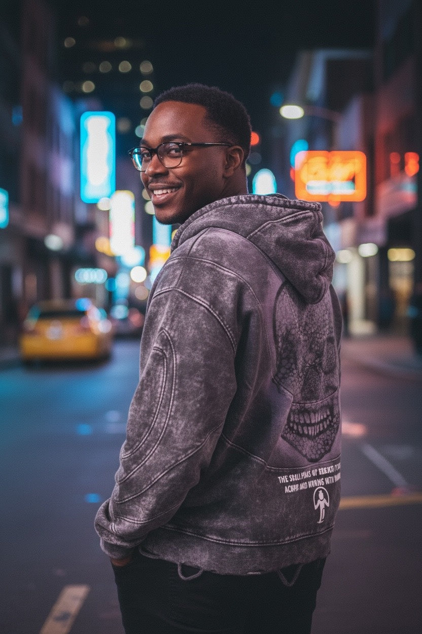 One-of-One Heavy Cotton  – 3-Panel “Rebirth ZipUp” Edition (XL)